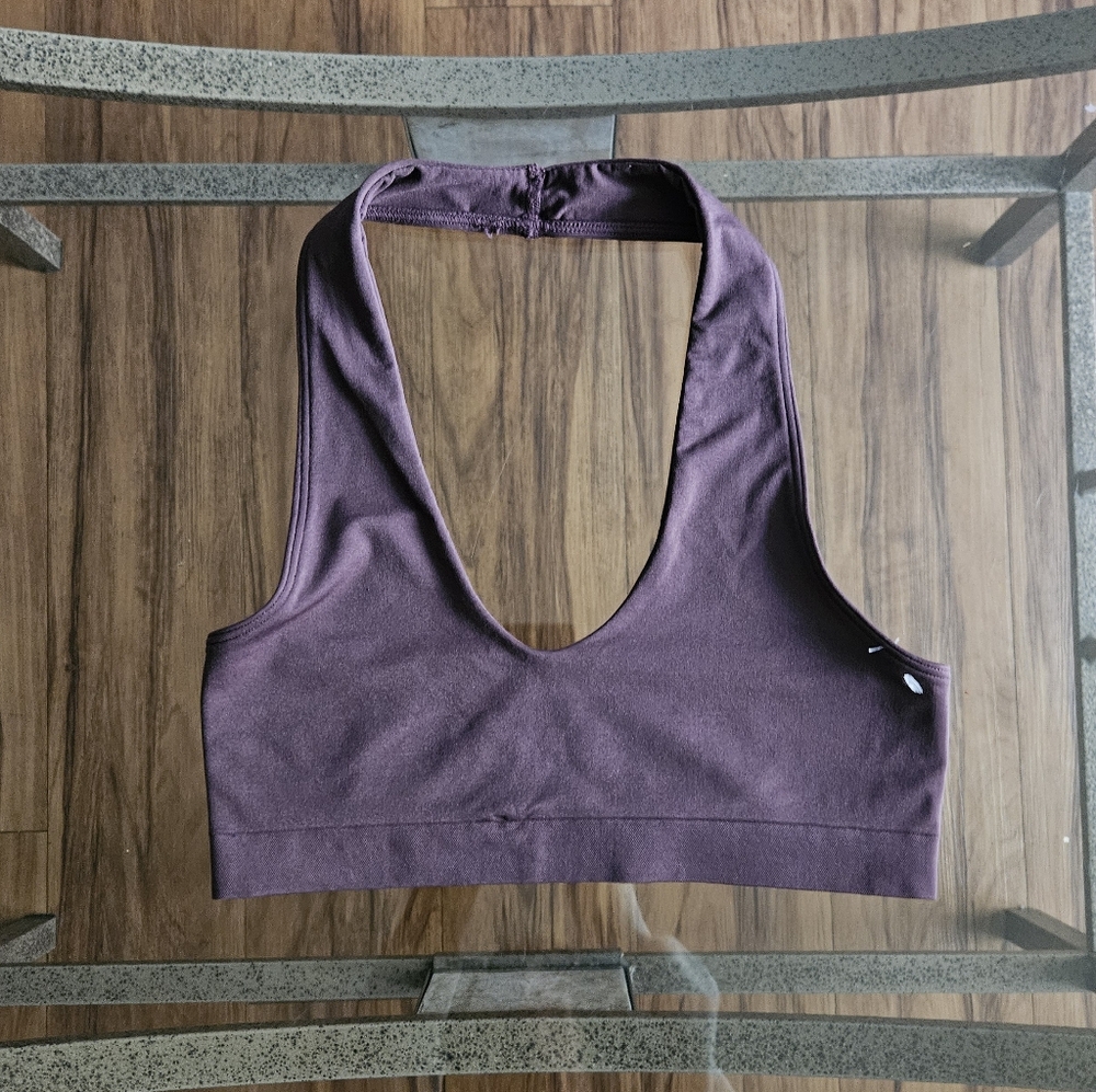 Free People Purple Halter Bralette